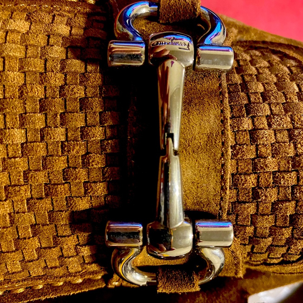 WORN ONCE brown Ferragamo loafers